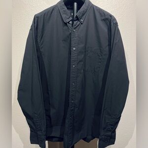Uniqlo Black Long-sleeve Button-down Shirt - Size L (Men’s)